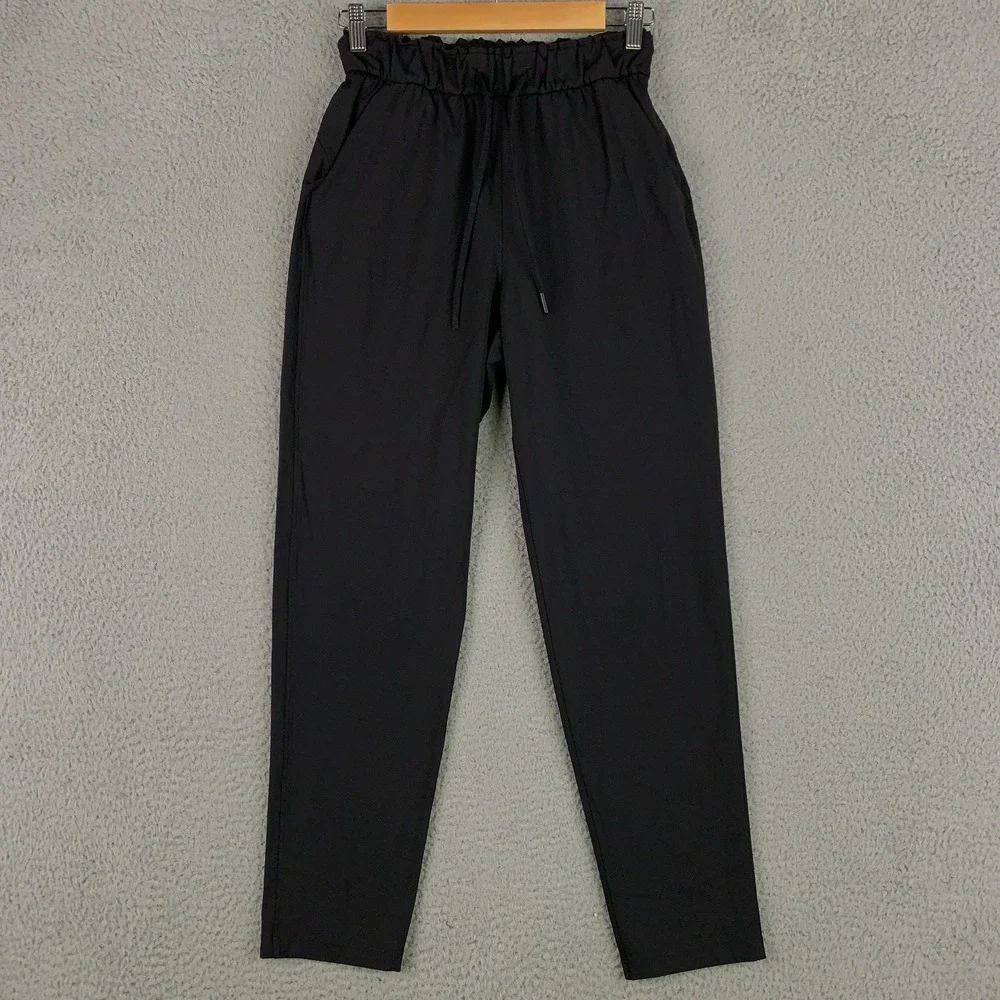 Lululemon Keep Moving Pant Women's 4 Black 7/8 High-Rise Full-On Luxtreme Travel